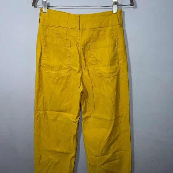 Maeve Anthropologie The Collette Cropped Wide Leg Linen blend pants 29 EUC - Picture 6 of 10